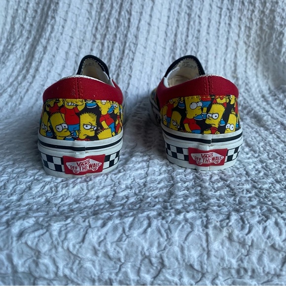 Vans The Simpsons slip on shoes Bart Simpsons Old School sneakers Youth size 4 - Picture 5 of 9